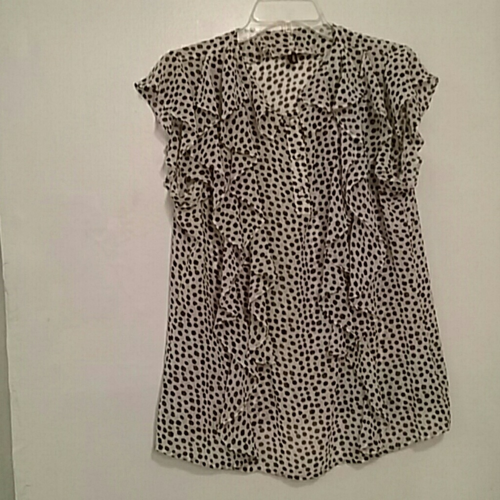 Black & White Sheer Blouse